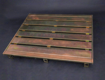 Powder Coating Heavy Duty Metal Pallets Durable 2 / 4 Way Access