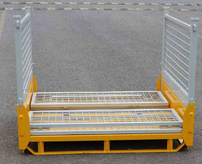800kg Q235B Steel Industrial Wire Container Stackable For Warehouse
