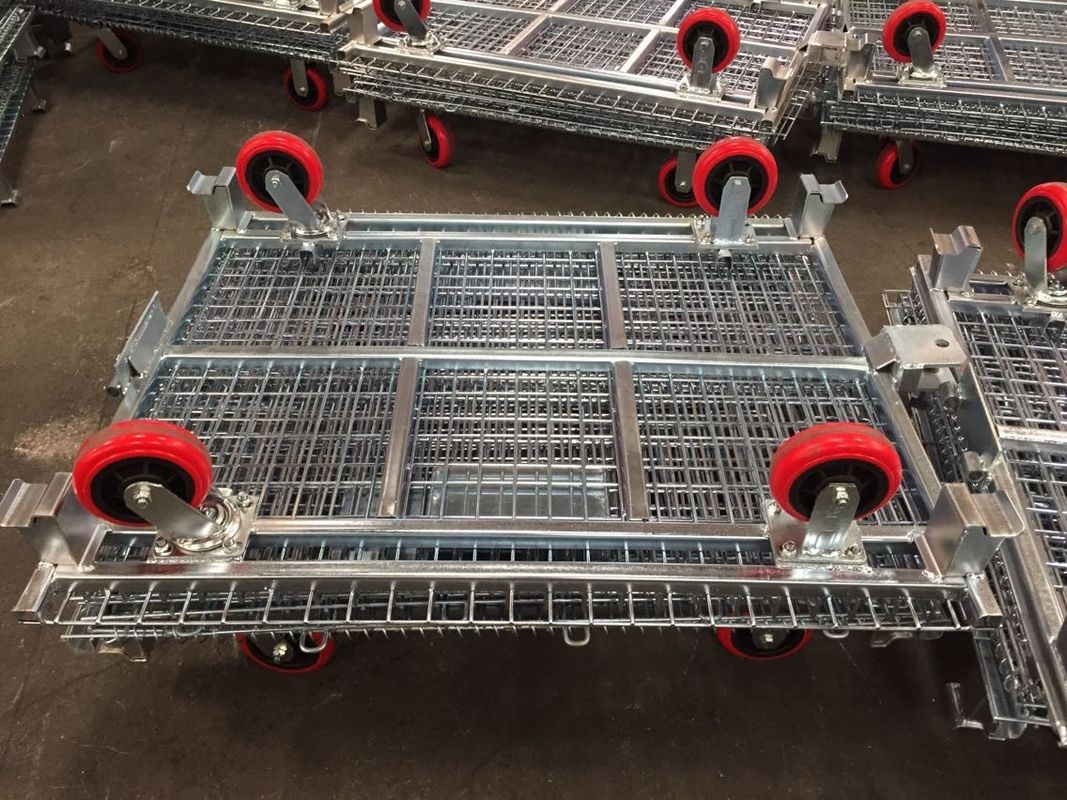 Logistics shipping Wire Mesh Container Recyclable Long Life Span